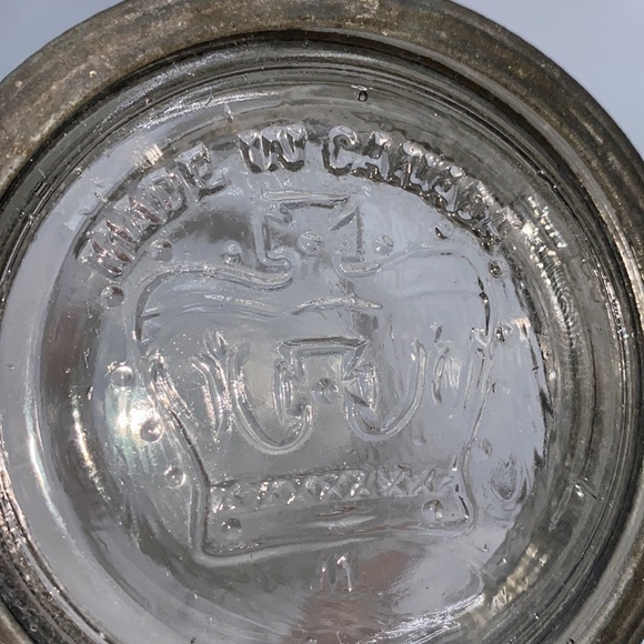 Vintage 1932 Crown Quart Mason Canning Preserving Pickling Glas… - Picture 11 of 13